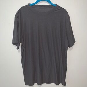 Berkeley Jensen Mens Large Charcoal Gray Short Sleeve Crew Neck T-Shirt Stretch